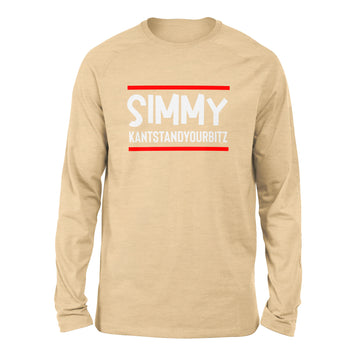 Simmy Kantstandyourbitz Men/Unisex Drop Shoulder Sweatshirt in Heather Sand Dune color